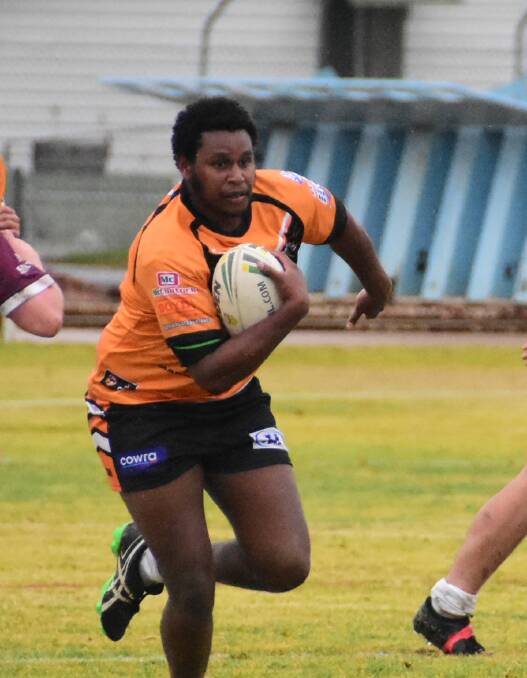San Tapin was one of the better performed Tigers in the side's loss to Wellington Cowboys at Sid Kallas.