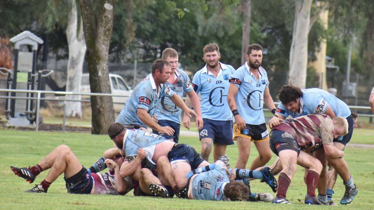 The Pythons in action against last year's Premiers Wellington on Saturday. Photo Jen Sheridan.