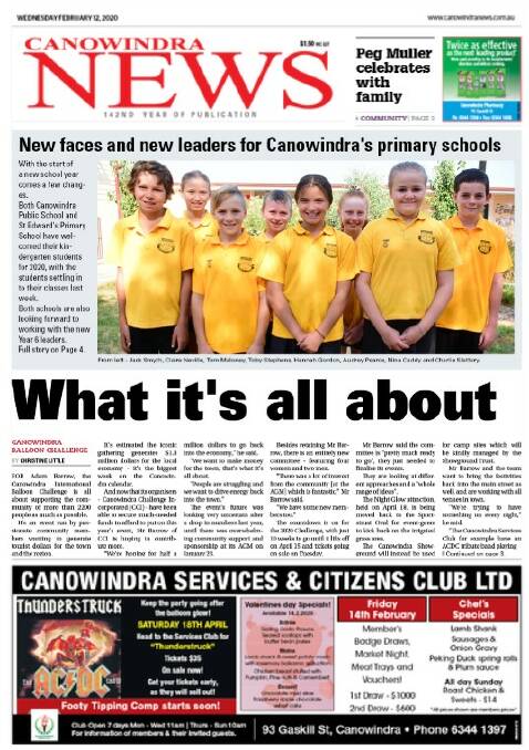 The Canowindra News is back in print and back in circulation.
