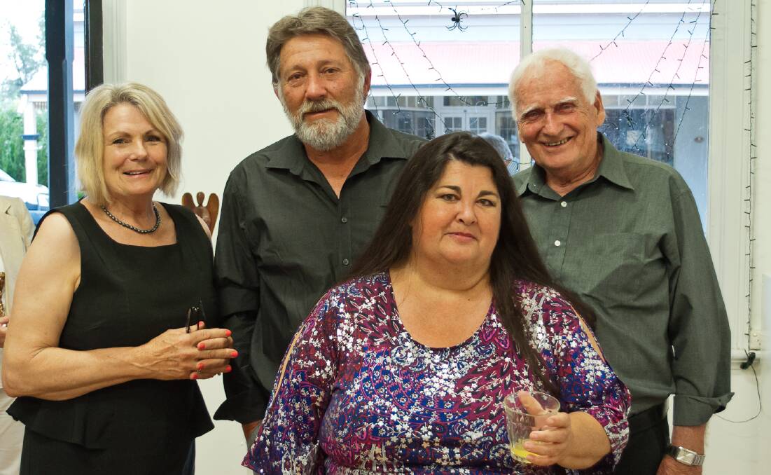 Catherine O'Brien from the River bank Gallery with Peter Larsen​, Dermot Rodwell and Christine Lanham.