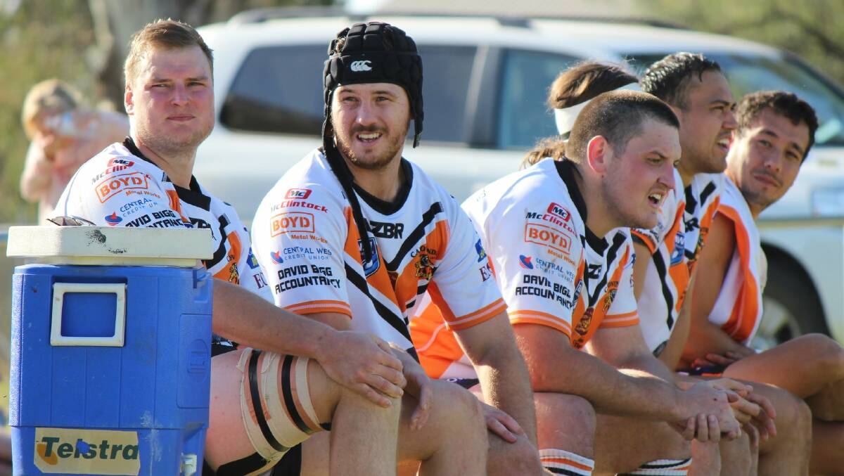 Part of the Canowindra Tigers bench. Photo by Narelle Hughes.