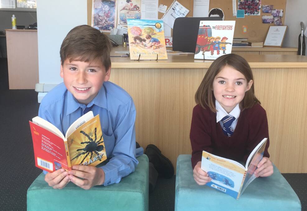 Oscar Cleary and Chelsea Cramp are looking forward to next week's Community Reading Day.