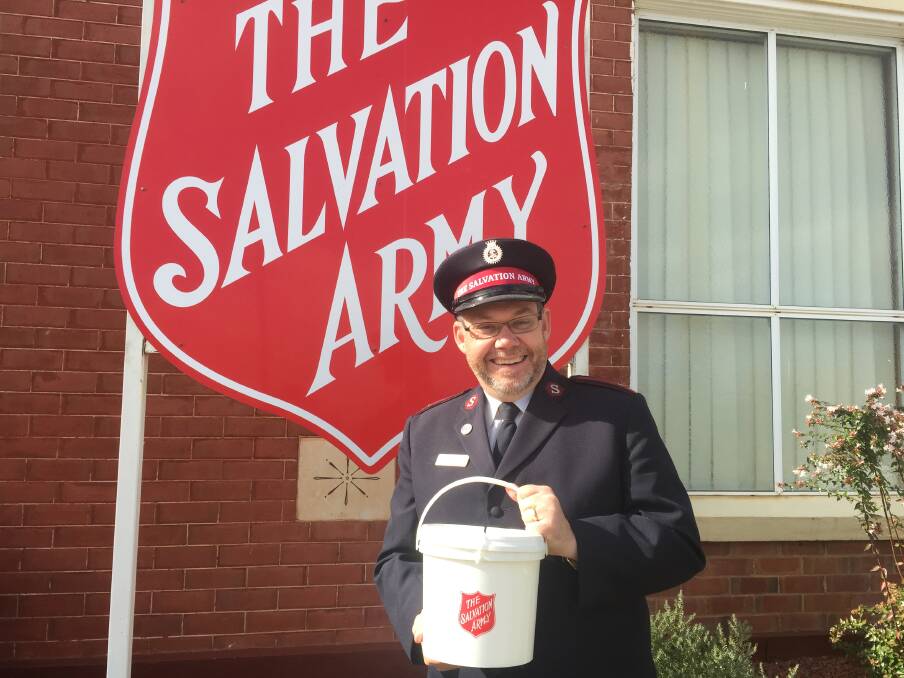 Major Mark Williamson is looking for volunteers to help with the Red Shield Appeal in Canowindra.