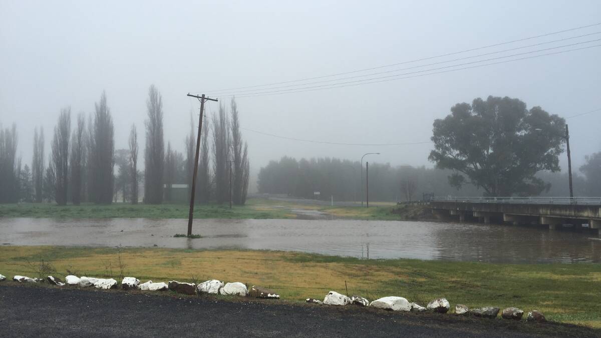 Major flooding is expected at Canowindra on Wednesday.