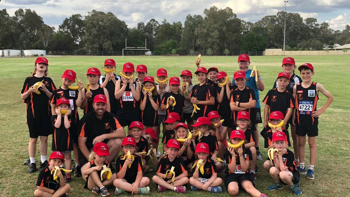 Coles Supermarkets has been supplying athletes at Canowindra Little Athletics Centre with fresh bananas each week for the kids to enjoy. 