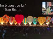 The challenge will once again culminate with the Cabonne Balloon Glow. Inset - organising committee chair Tom Beath.