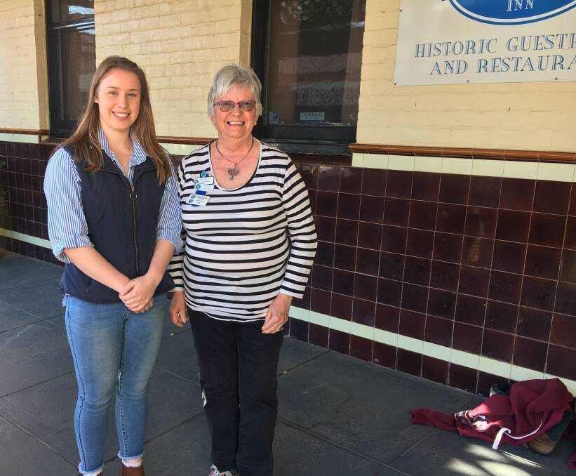 Speak Up organiser Lucy Kirk with Central Western Group CWA President, Jan Kerr.