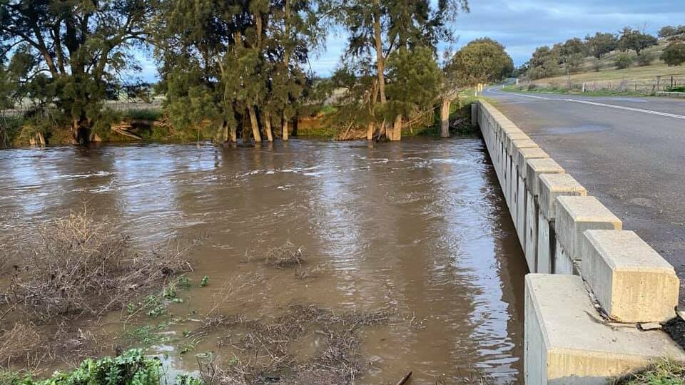 The Belubula River pictured earlier this year. Photo: NSW SES Canowindra Unit 