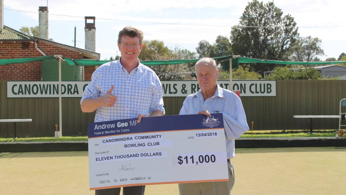 $11,000 funding for Canowindra Bowling Club