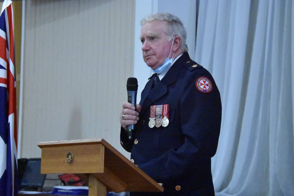 The guest speaker for Canowindra's Australia Day service was NSW Ambulance Inspector Peter Rowlands ASM. 