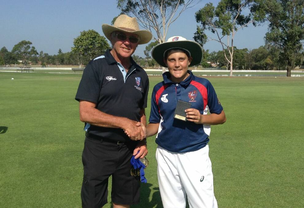 STANDOUT: Cooper Brien was rightly awarded man of the match after his brilliant century for Western Zone in the City-Country Challenge. Photo: COUNTRY CRICKET NSW