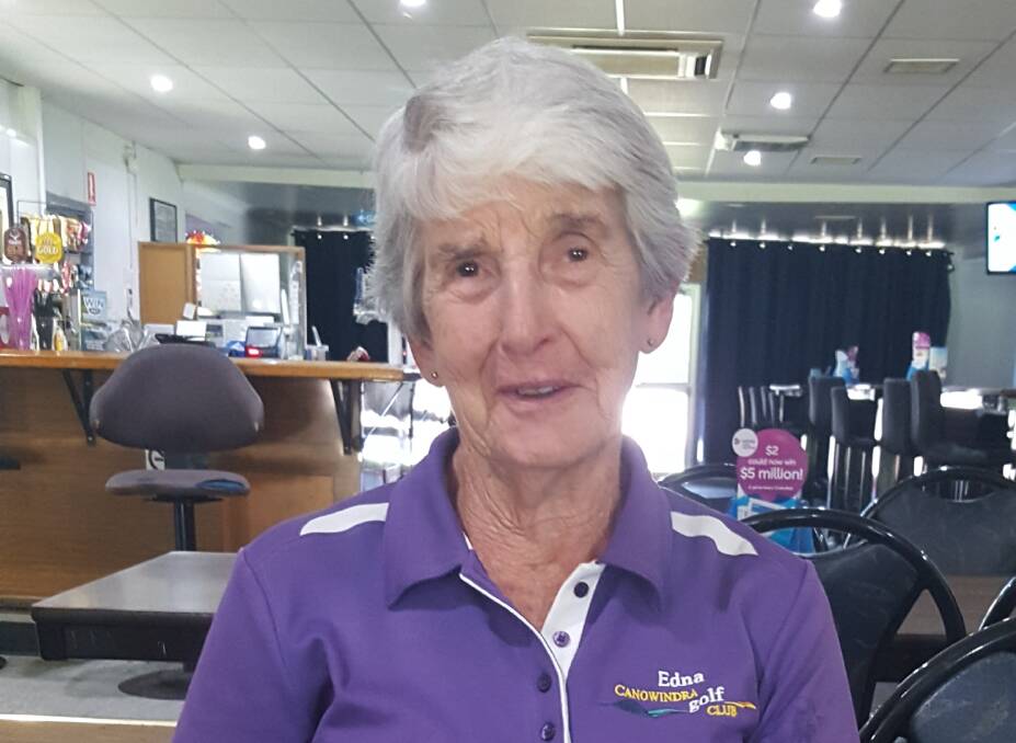 Edna Hughes, grandmother of NSW cricketer Daniel Hughes, won the B grade monthly medal at the Canowindra golf course recently.