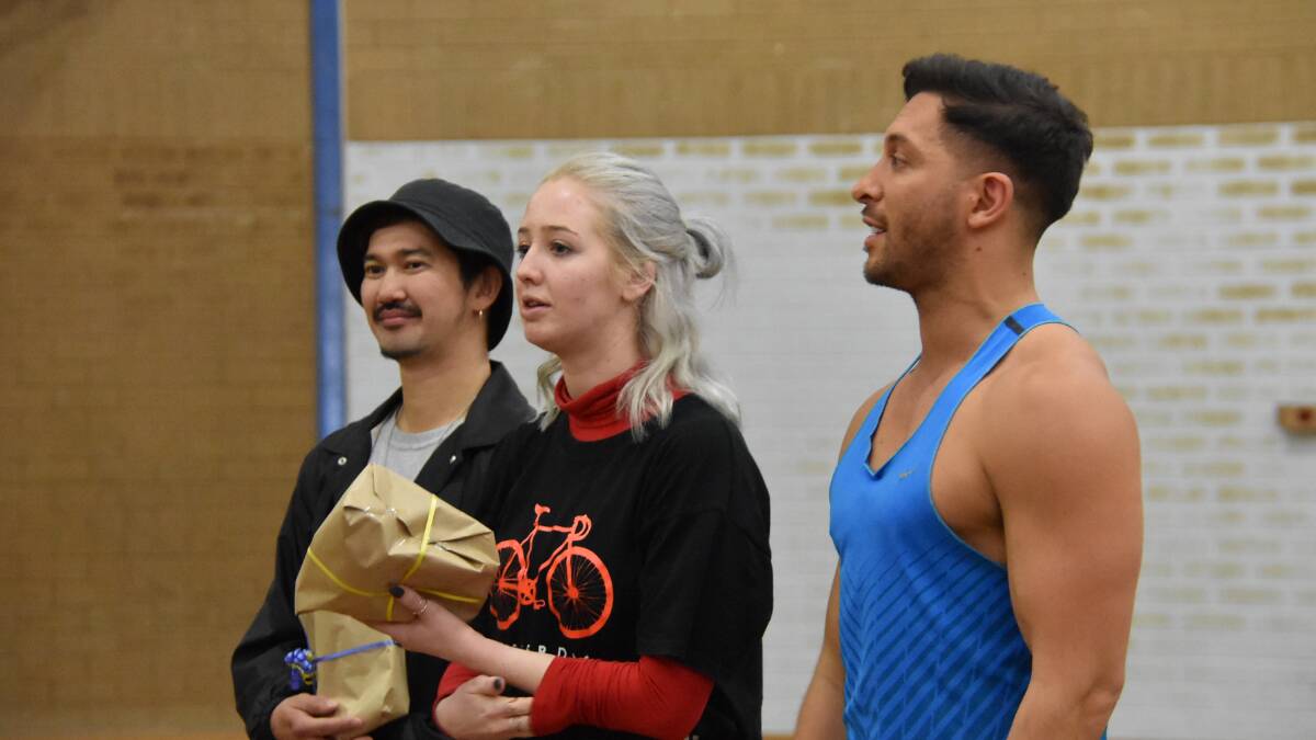 Dance mentors Hideboo, Alice Robinson and Travis Khan helped the students across the three days.