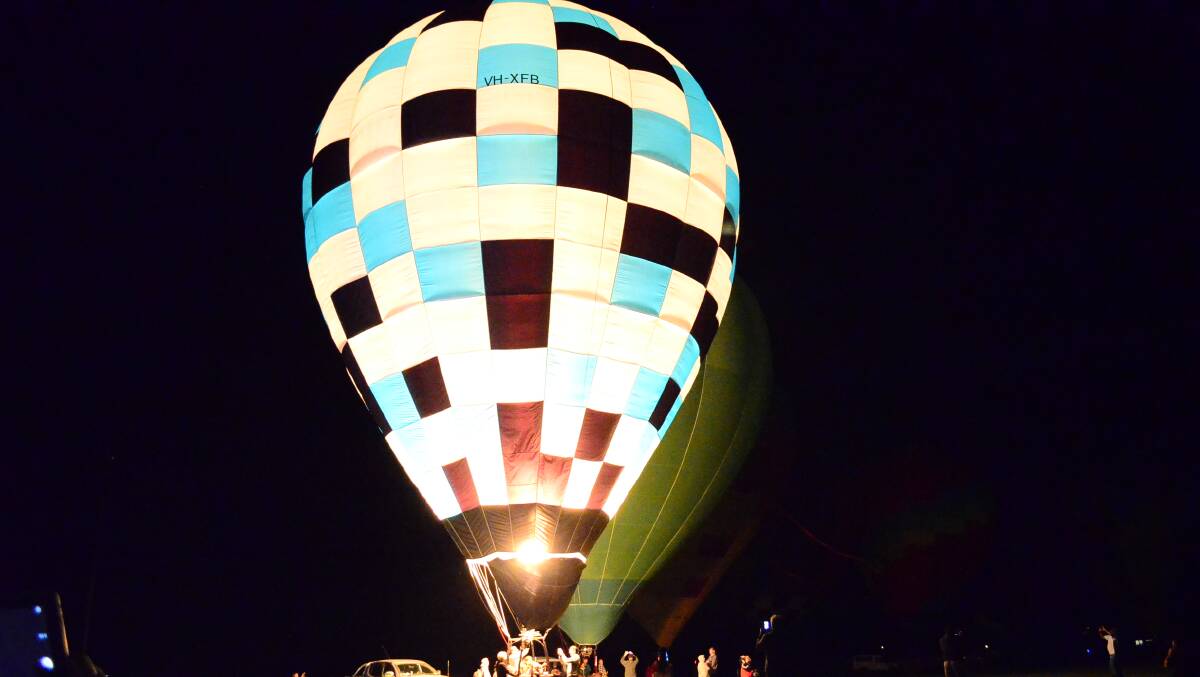 The balloon glow and night market is on Saturday, April 28.