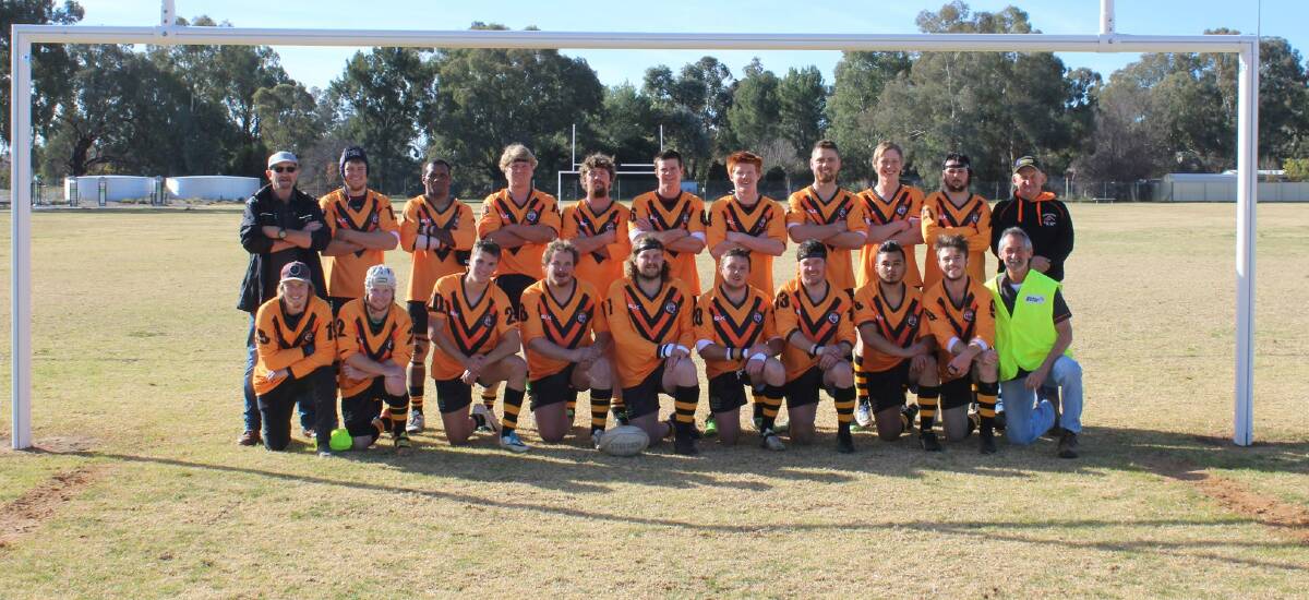 The 2017 Canowindra Tigers pictured ahead of Saturday's match.