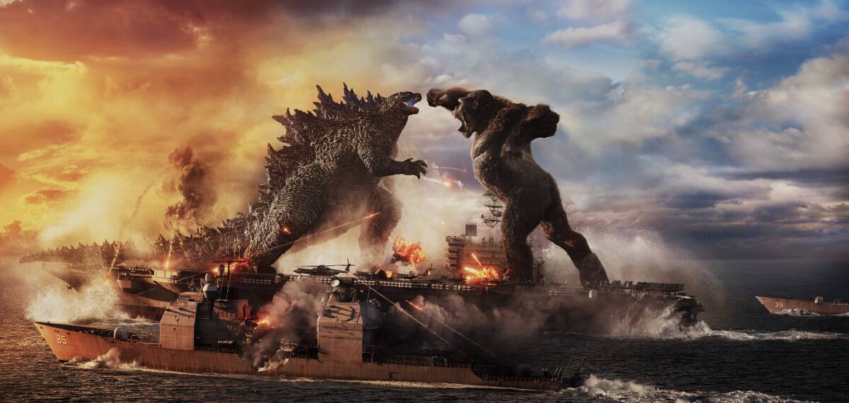 The titans clash in Godzilla vs. Kong. Picture: Warner Bros. Pictures and Legendary Pictures