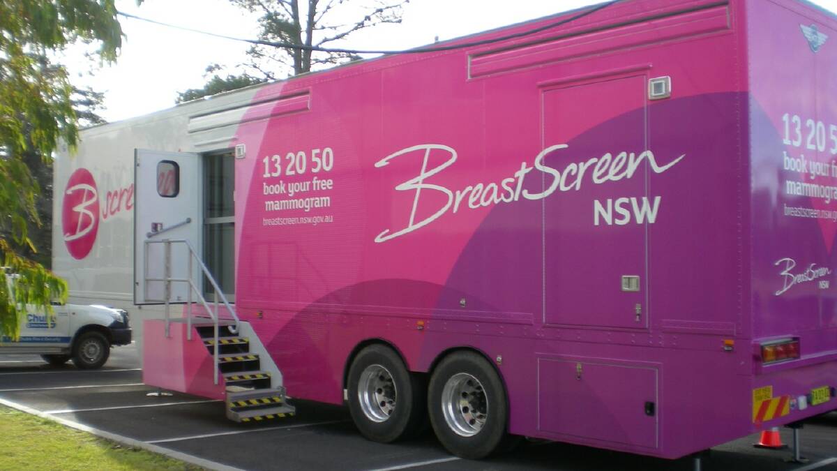 BreastScreen Van to visit Canowindra