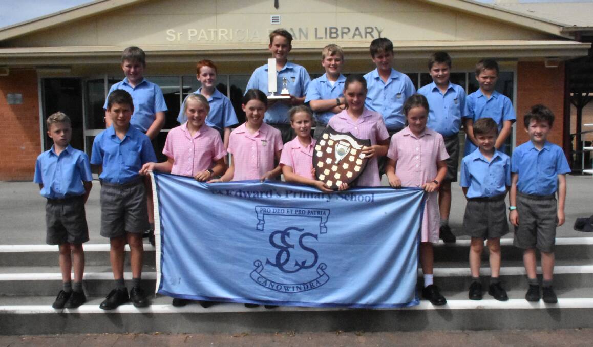 The St Edward's swimming team that attended the Diocesan Southern Region Swimming Carnival.