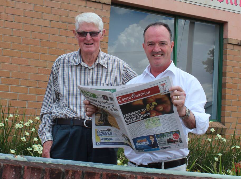 Phil Langfield (left) and Paul Green (right) during a recent visit to the region.