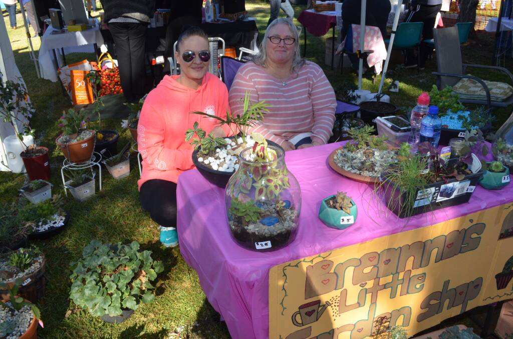 Jamie Greenfield and Robyn McFarlane at their plant store during a recent Cargo Market.
