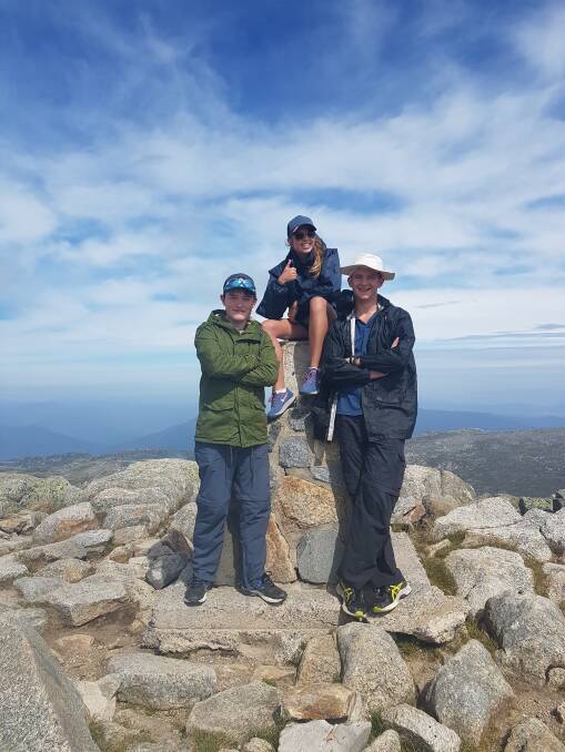 Canowindra High School students William Wright, Julia Stanley and Hamish Gregson completed a four-day hike in Kosciusko National Park for their Duke of Edinburgh Award. 