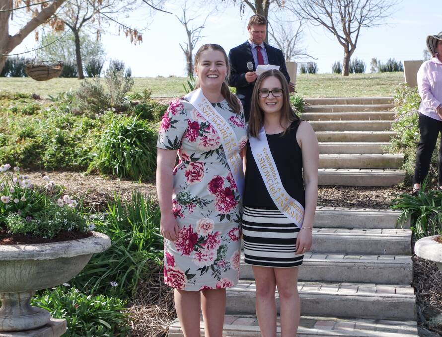 Anna McNamara (right) was the last Showgirl for Canowindra in 2019 before COVID-19 caused the cancellation of the 2020 show.