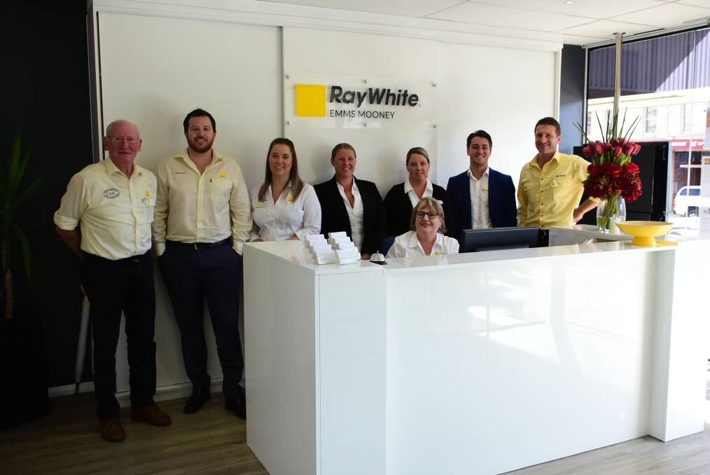 Helping hands: The proud team at Ray White Emms Mooney in Cowra are available to help with all of your real estate needs. Photo: Ben Rodin.