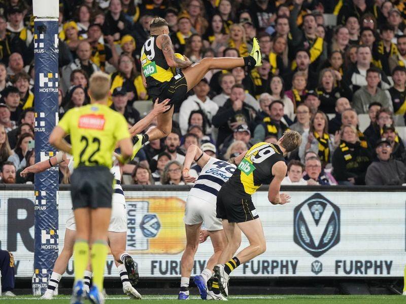Shai Bolton's screamer against Geelong has been overlooked for mark of the round in the AFL.