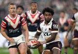 Ezra Mam says he was racially abused during the NRL's season-opening double-header in Las Vegas. (HANDOUT/NRL PHOTOS)