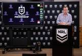 NRL head of football Graham Annesley is hoping the new rule change will also limit concussions. (James Gourley/AAP PHOTOS)