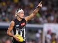 Collingwood captain Darcy Moore believes things are looking up for the Magpies in the 2024 season. (James Ross/AAP PHOTOS)