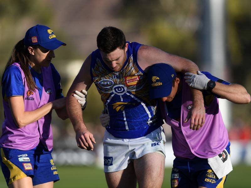 Jeremy McGovern rolled his ankle against the Demons and could leave the Eagles undermanned.