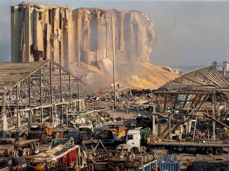 Lebanon's main grain silos have been destroyed in a massive blast, putting pressure on supplies.