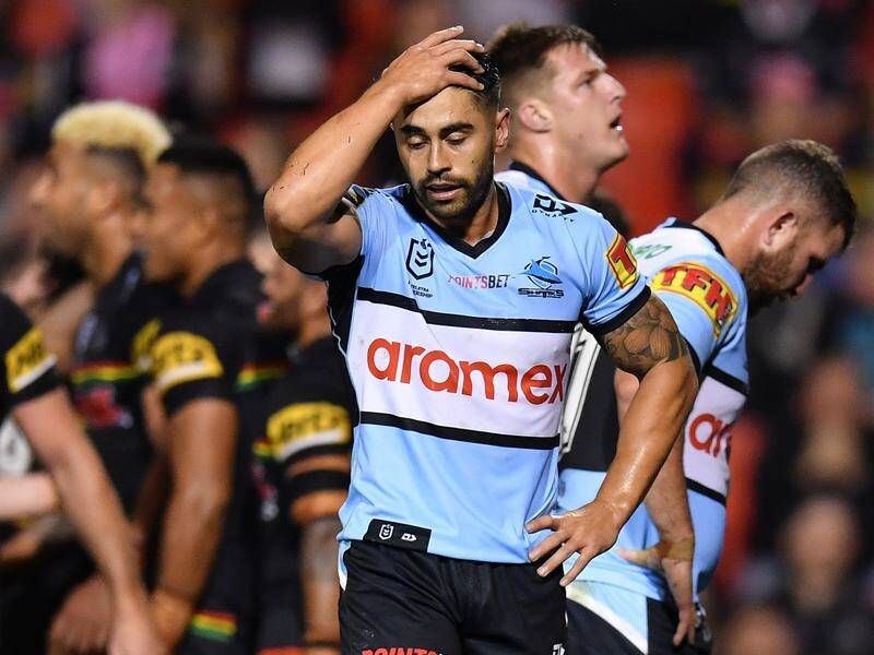 Shaun Johnson is out Cronulla's NRL clash with South Sydney after picking up a hamstring strain.