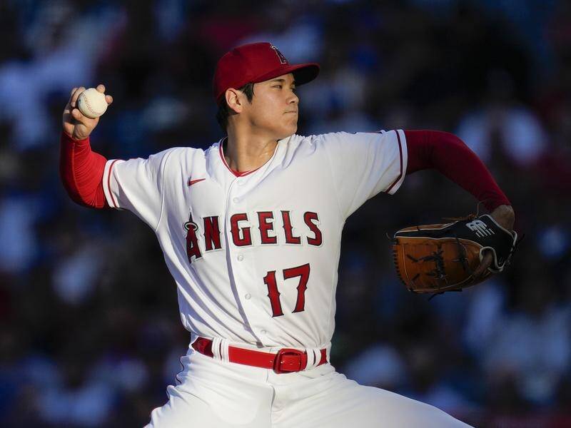 Shohei Ohtani has agreed an eye-watering move to Major League Baseball's LA Dodgers. (AP PHOTO)