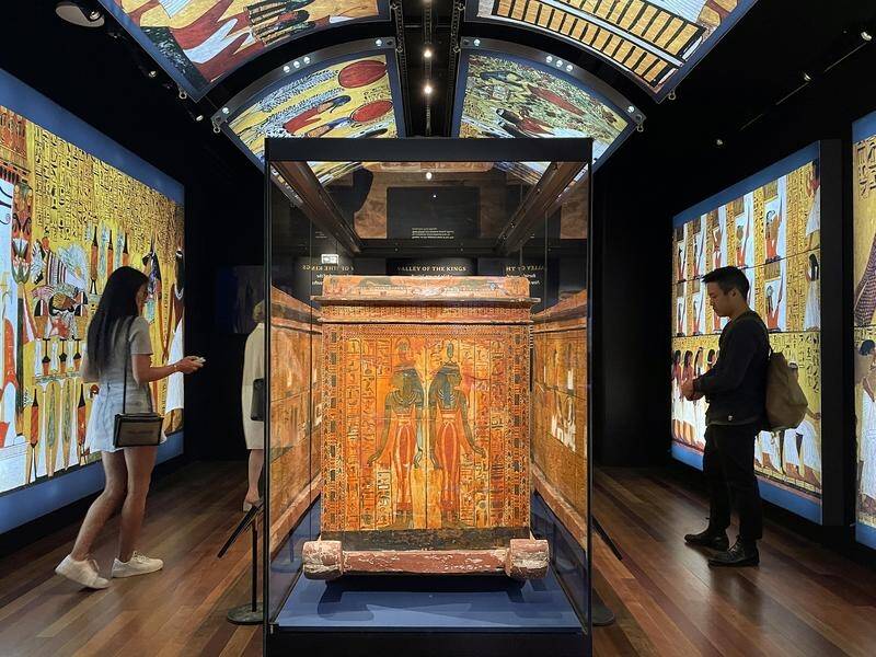 The Ramses and the Gold of the Pharaohs exhibition will be staged at the Australian Museum, Sydney. (Belad Al-Karkhey/AAP PHOTOS)