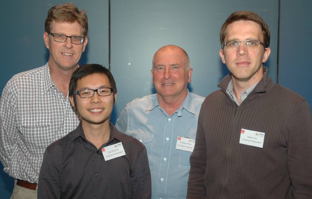 Alan Skerman, Shao Dong Yap, Rob Wilson and Stephan Tait all tackled how to turn piggery waste into potentially profitable bioenergy under the Pork CRC’s Bioenergy Support Program.
