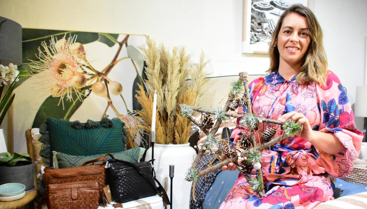 HELPING HAND: Cowra interior designer and owner of Unearthed Homewares, Ingrid Mansley, says the Buy from the Bush campaign is a fantastic initiative to help country retailers. Photo: KELSEY SUTOR