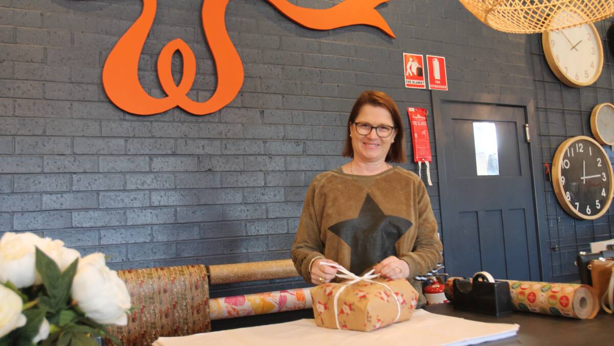 HELPING HAND: Cootamundra woman Anne Faulks owns Wrapped homewares and gift store says Bush from the Bush is having an impact on businesses like hers. Photo: THOMAS GOSLING