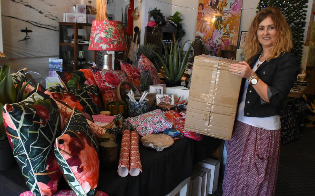 HELPING HAND: Painted Daisies Gift Shoppe owner Janet Callaghan says Buy from the Bush has helped to grow her business in Forbes. Photo: RENEE POWELL