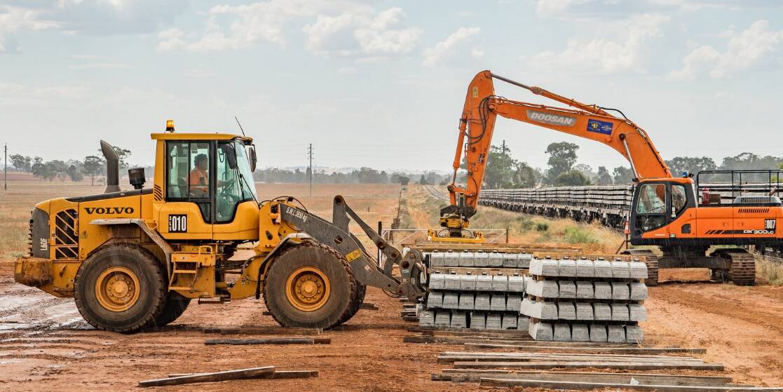 INLAND RAIL: The Parkes to Narromine section of the Inland Rail has been completed, but work on the Stockinbingal to Parkes has just started. Photo: Submitted