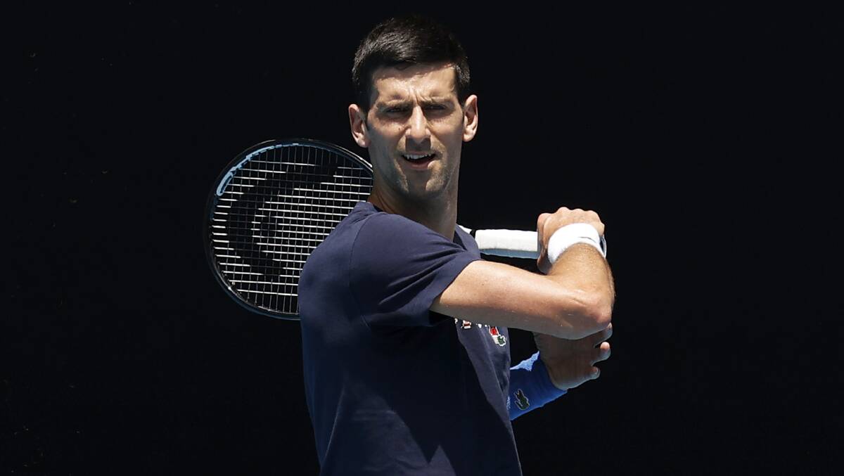 Novak Djokovic says "human error" was to blame for providing incorrect information on his travel declaration to enter Australia. Picture: Getty Images