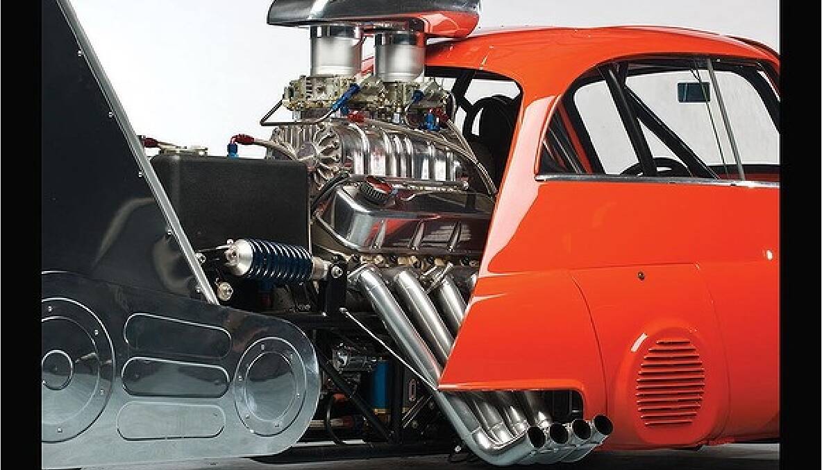 The BMW Isetta "Whatta Drag" special has a supercharged Chevrolet V8 punching out 536kw.